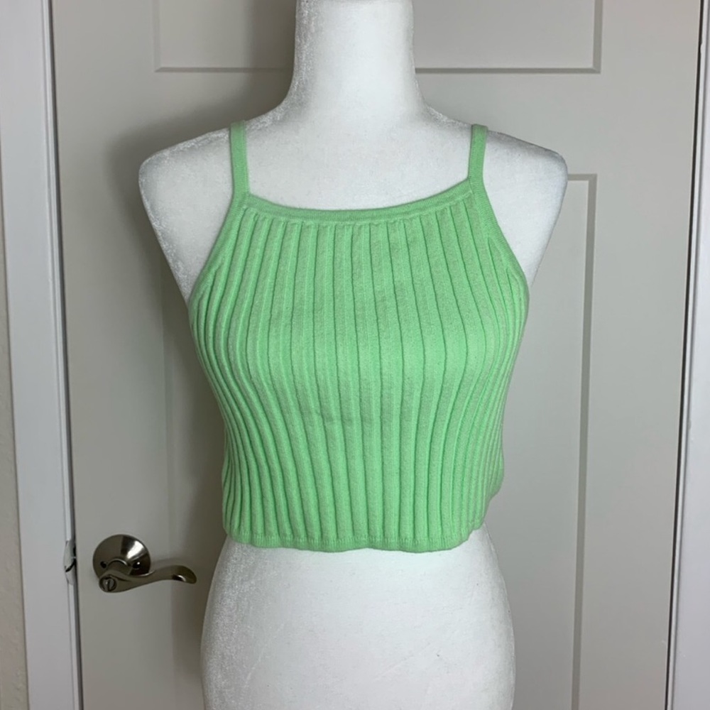 Urban Outfitters BDG green knit crop top
